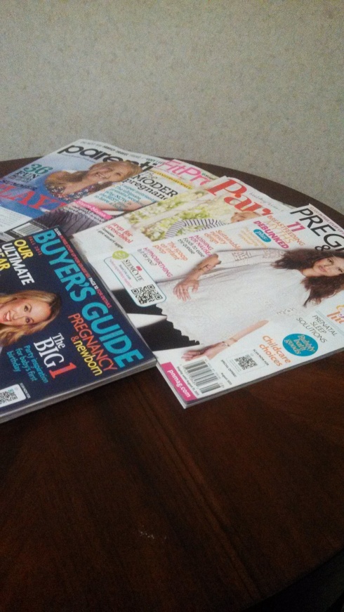 The waiting room table next to me. I go to an OB/GYN for now so infertility patients are right in the motherhood action