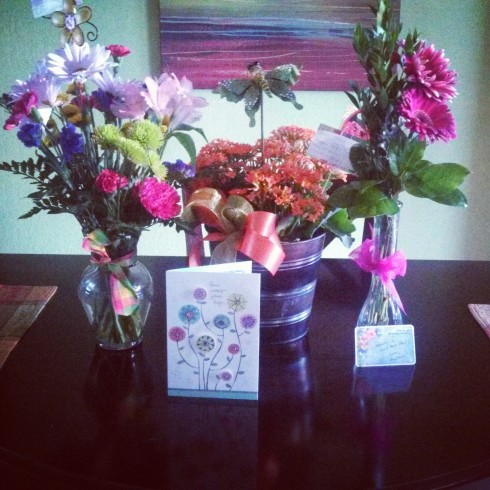 So grateful for all of those who sent flowers, prayers, and well wishes my way! 